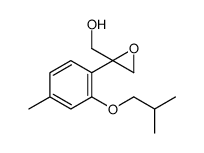 [2-[4-methyl-2-(2-methylpropoxy)phenyl]oxiran-2-yl]methanol结构式