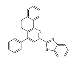 2-(4-phenyl-5,6-dihydrobenzo[h]quinolin-2-yl)-1,3-benzothiazole结构式