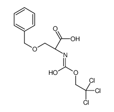 (2S)-3-phenylmethoxy-2-(2,2,2-trichloroethoxycarbonylamino)propanoic acid结构式