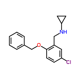 N-[2-(Benzyloxy)-5-chlorobenzyl]cyclopropanamine Structure