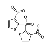 3-nitro-2-(3-nitrothiophen-2-yl)sulfonylthiophene Structure