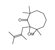 2-(2,3-Dimethyl-but-2-enyl)-2-hydroxy-3,3,8,8-tetramethyl-cyclooctanone Structure