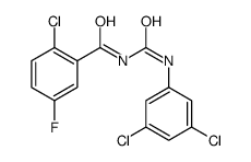 2-chloro-N-[(3,5-dichlorophenyl)carbamoyl]-5-fluorobenzamide Structure