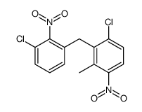 1-chloro-2-[(3-chloro-2-nitrophenyl)methyl]-3-methyl-4-nitrobenzene结构式