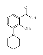 2-甲基-3-(1-哌啶基)苯甲酸结构式