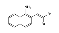 1-Naphthalenamine, 2-(2,2-dibromoethenyl) Structure