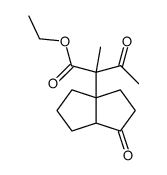 2-Methyl-3-oxo-2-(1-oxo-hexahydro-pentalen-3a-yl)-butyric acid ethyl ester结构式