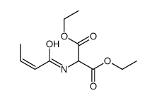 diethyl 2-(but-2-enoylamino)propanedioate Structure