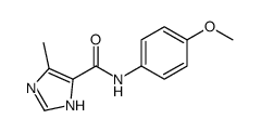 N-(4-methoxyphenyl)-5-methyl-1H-imidazole-4-carboxamide结构式