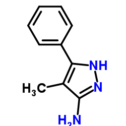 4-METHYL-5-PHENYL-2H-PYRAZOL-3-YLAMINE structure