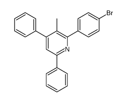 2-(4-bromophenyl)-3-methyl-4,6-diphenylpyridine结构式
