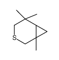 2,2,6-trimethyl-4-thiabicyclo[4.1.0]heptane结构式