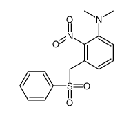 3-(benzenesulfonylmethyl)-N,N-dimethyl-2-nitroaniline结构式