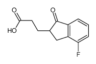 3-(7-fluoro-3-oxo-1,2-dihydroinden-2-yl)propanoic acid结构式