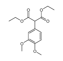diethyl 2-(3,4-dimethoxyphenyl)propanedioate Structure