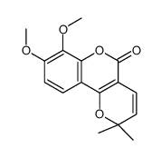 7,8-dimethoxy-2,2-dimethylpyrano[3,2-c]chromen-5-one Structure