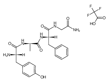 H-Tyr-D-Ala-Phe-Gly-NH2 (trifluoroacetate) Structure