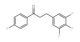 4'-FLUORO-3-(3,4,5-TRIFLUOROPHENYL)PROPIOPHENONE structure