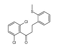 2',6'-DICHLORO-3-(2-THIOMETHYLPHENYL)PROPIOPHENONE结构式