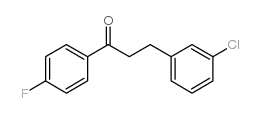 3-(3-CHLOROPHENYL)-4'-FLUOROPROPIOPHENONE Structure