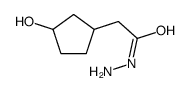 Cyclopentaneacetic acid,3-hydroxy-,hydrazide Structure