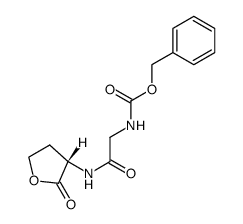 N-(benzyloxycarbonyl)glycyl-L-homoserine lactone结构式