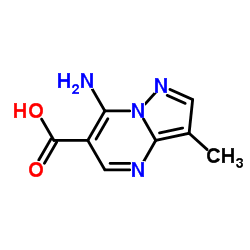 Pyrazolo[1,5-a]pyrimidine-6-carboxylic acid, 7-amino-3-methyl- (7CI) picture