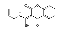 (3Z)-3-[(prop-2-enylamino)-sulfanylmethylidene]chromene-2,4-dione结构式