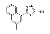 5-(2-methylquinolin-4-yl)-3H-1,3,4-oxadiazole-2-thione Structure