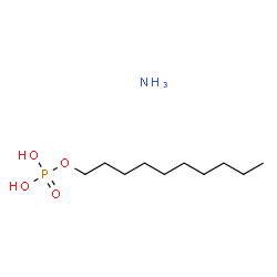 Phosphoric acid, decyl ester, ammonium salt Structure