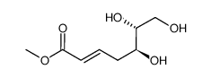 methyl (5S,6R)-5,6,7-trihydroxyhept-2-enoate结构式