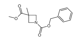 1-CBZ-3-甲基氮杂环丁烷-3-甲酸甲酯结构式