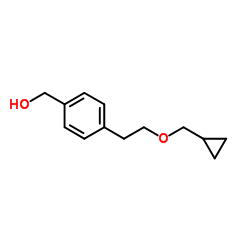 {4-[2-(Cyclopropylmethoxy)ethyl]phenyl}methanol结构式