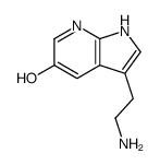 3-(2-aminoethyl)-1H-pyrrolo[2,3-b]pyridin-5-ol Structure