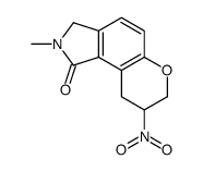 2-methyl-8-nitro-3,7,8,9-tetrahydropyrano[2,3-g]isoindol-1-one结构式
