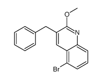 3-苄基-5-溴-2-甲氧基喹啉结构式