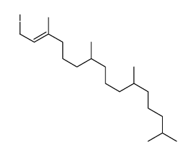 1-iodo-3,7,11,15-tetramethylhexadec-2-ene Structure
