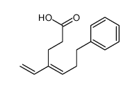 4-ethenyl-7-phenylhept-4-enoic acid结构式