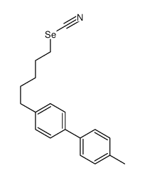 5-[4-(4-methylphenyl)phenyl]pentyl selenocyanate Structure