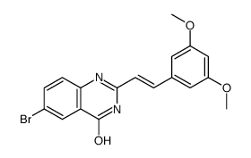 6-bromo-2-[2-(3,5-dimethoxyphenyl)ethenyl]-1H-quinazolin-4-one Structure