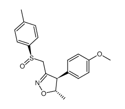 (4R,5S)-4-(4-methoxyphenyl)-5-methyl-3-(((R)-p-tolylsulfinyl)methyl)-4,5-dihydroisoxazole Structure