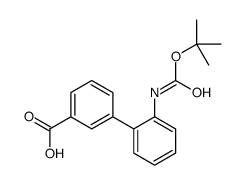 2'-tert-Butoxycarbonylamino-biphenyl-3-carboxylic acid Structure