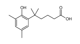 BENZENEPENTANOIC ACID, 2-HYDROXY-D,D,3,5-TETRAMETHYL structure