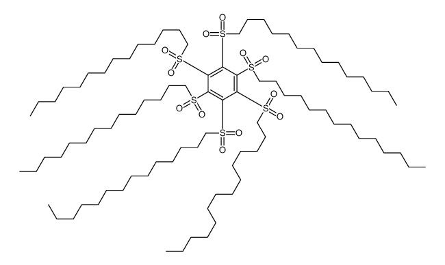 1,2,3,4,5,6-hexakis(tetradecylsulfonyl)benzene结构式