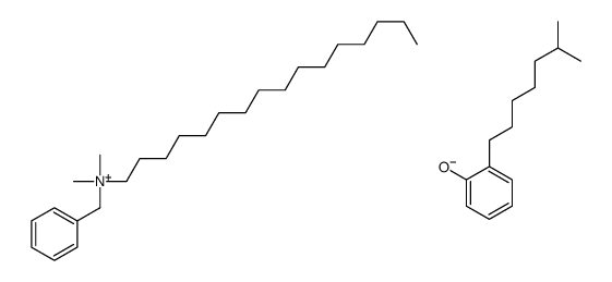 benzyl(hexadecyl)dimethylammonium, salt with isooctylphenol (1:1) structure