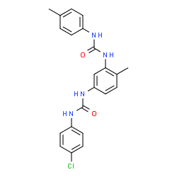 1-[5-[[[(4-chlorophenyl)amino]carbonyl]amino]-o-tolyl]-3-(p-tolyl)urea Structure