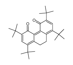 1,3,6,8-tetra-t-butyl-9,10-dihydrophenantrene-4,5-quinone结构式