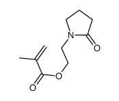 2-Propenoic acid, 2-methyl-, 2-(2-oxo-1-pyrrolidinyl)ethyl ester structure