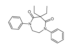 6,6-diethyl-1,4-diphenyl-1,4-diazepane-5,7-dione结构式