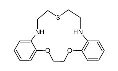 5,6,14,15-dibenzo-10-thia-1,4-dioxa-7,13-diazacyclopentadecane Structure